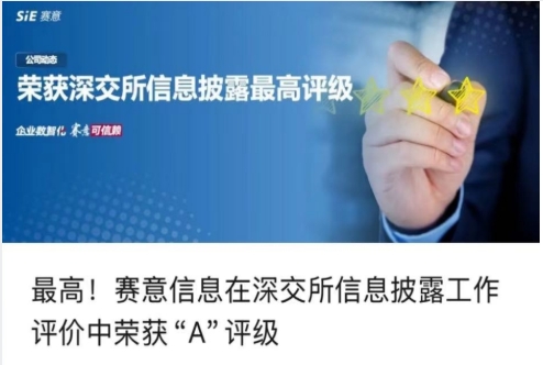 SIE won the "A" rating in the evaluation of information disclosure of Shenzhen Stock Excha