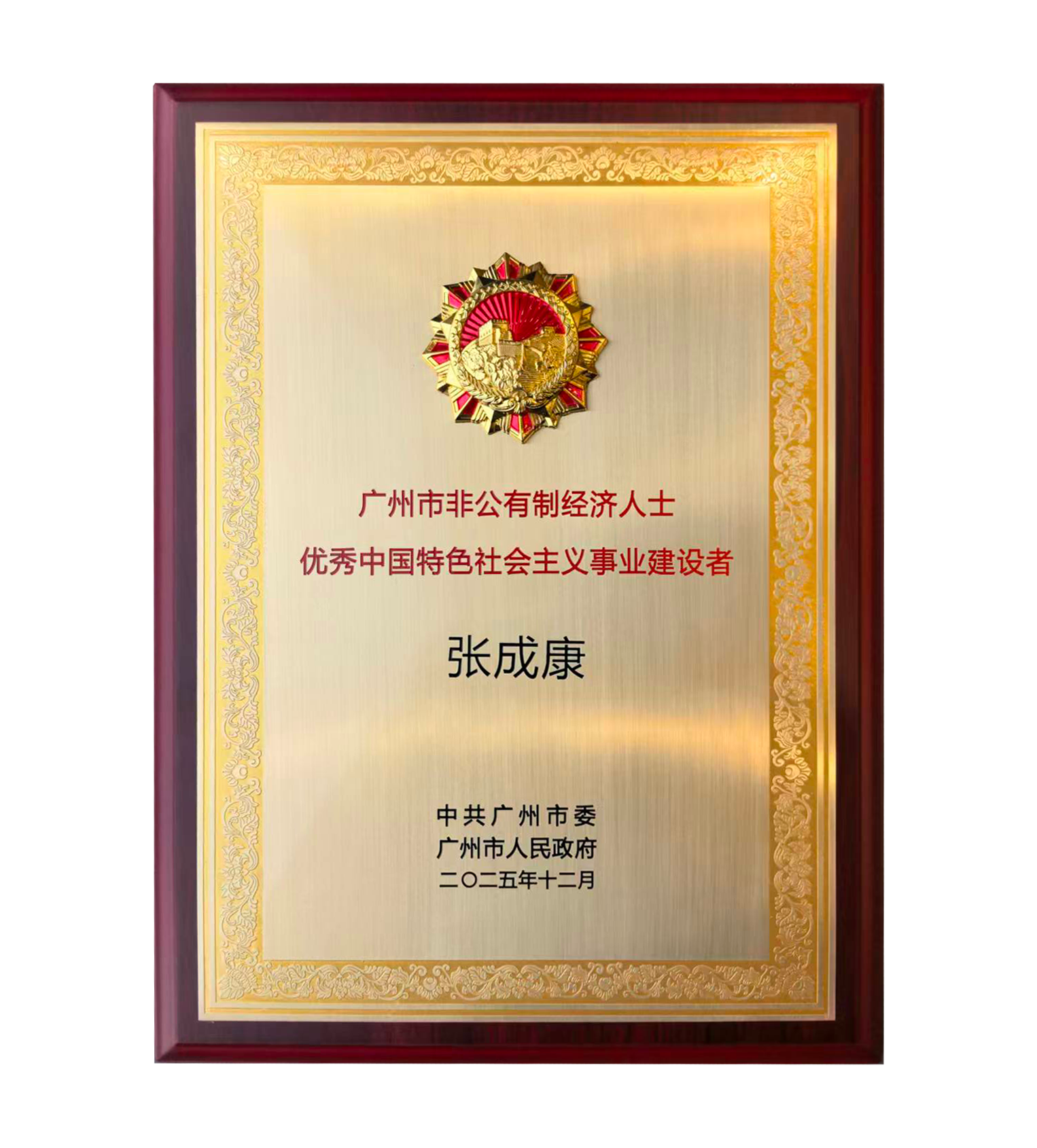 Outstanding Builder of Socialism with Chinese Characteristics Among Non-Public Sector Economic Figur